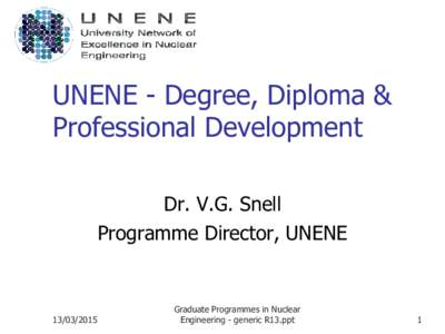 Graduate Programmes in Nuclear Engineering - generic