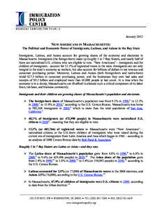 Massachusetts / Immigration to the United States / United States / American studies / Illegal immigration to New York City / Economic impact of illegal immigrants in the United States / Crimes / Human migration / Illegal immigration