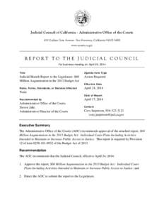 Report to the Judicial Council