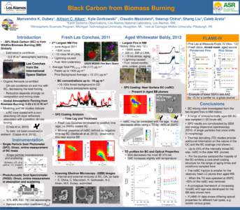 Black Carbon from Biomass Burning Manvendra K. 1 Dubey ,