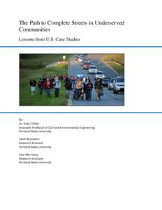Microsoft Word - The Path to Complete Streets in Underserved Communities_Clifton Bronstein and Morrissey