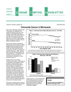 MINNESOTA DEPARTMENT OF HEALTH D ISEASE C ONTROL N EWSLETTER