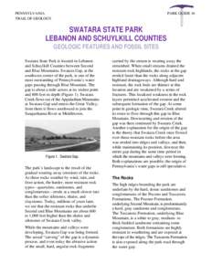 Swatara State Park, Lebanon and Schuylkill Counties—Geologic Features and Fossil Sites