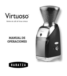 Virtuoso  TM Molino de café de fresas cónicas