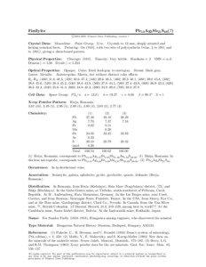 Natural resources / Semseyite / Andorite / Oxide minerals / Sulfosalt minerals / Chemistry / Crystallography