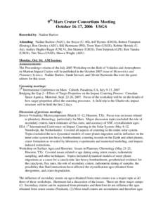 Lunar science / Mars / Planetary geology / Elysium quadrangle / Zunil / Tooting / Crater counting / Amazonis quadrangle / Impact crater / Geology / Planetary science / Geomorphology