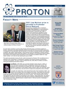 A PHYSICS DEPARTMENT PUBLICATION  PROTON PHYSICS REPORT ON THINGS OF NOTE