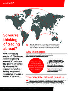 So you’re thinking of trading abroad? With an increasing number of US businesses
