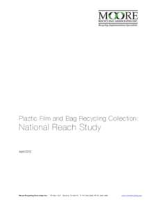 2012 Plastic Film and Bag Recycling Collection: National Reach Study