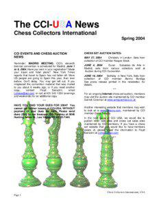 The CCI-U A News Chess Collectors International Spring 2004