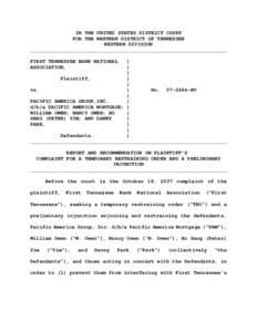 Judicial remedies / Financial economics / Finance / Preliminary injunction / Mortgage / Injunction / Mortgage note / Default / Legal terms / Law / Equity