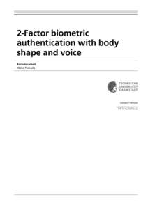 2-Factor biometric authentication with body shape and voice Bachelorarbeit Malte Paskuda