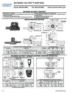 800 SERIES “NU-TWIST” ADAPTERS Phone: Fax: 