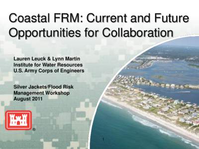 Coastal FRM: Current and Future Opportunities for Collaboration