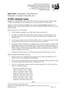 ABN[removed]ACN[removed]Universities Admissions Centre (NSW & ACT) Pty Ltd Quad 2, 8 Parkview Drive, Sydney Olympic Park NSW post: Locked Bag 112, Silverwater NSW 2128 tel: [removed]or[removed]from