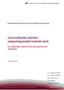 Local success models of devolved employment and skills schemes