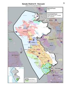 9  Senate District 9 - Hancock Deferred and Accelerated Areas  §Vallejo