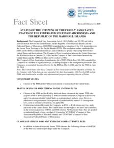 Office of Communications  Fact Sheet Revised: February 13, 2008
