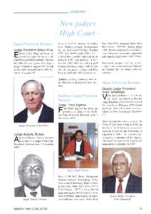 KwaZulu-Natal High Court /  Pietermaritzburg / North Gauteng High Court / Northern Cape High Court / Bernard Ngoepe / High Courts of South Africa / Provinces of South Africa / South Africa