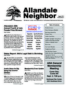 Allandale Neighbor Distributed Allandale’s 55th Annual Fourth of July