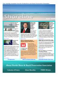 Your monthly newsletter from the Florida Shore and Beach Preservation Association  June 2009 Oil and Gas Drilling in