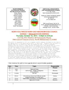 Public comment / The Agenda / Neighborhood councils / Politics / California culture / Hollywood / Moscoso