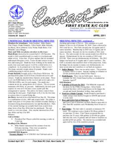 AMA #1256  Official Newsletter of the 2011 Club Officers President: Chet Thayer