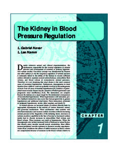 The Kidney in Blood Pressure Regulation L. Gabriel Navar L. Lee Hamm  D