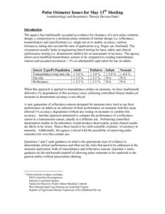 Microsoft Word - current - Pulse Ox issues background.doc