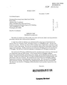 8EHQ-09-17600B  TSCA 8(e) Notice