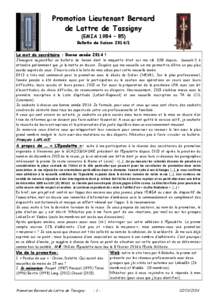 Promotion Bernard de Lattre - bulletin de liaison[removed]