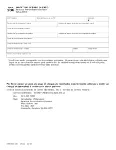 FORM  106 SOLICITUD DE PARO DE PAGO Revenue Administration Division