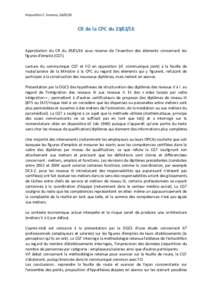 Proposition C. Sovrano, CR de la CPC duApprobation du CR dusous réserve de l’insertion des éléments concernant les figures d’emploi (CGT).