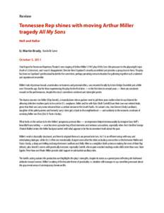 Arthur Miller / Literature / Theatre / Arts / All My Sons / Films / Keller
