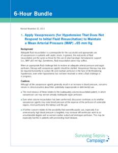 Early goal directed therapy / Sepsis / Shock / Septic shock / Hypotension / Norepinephrine / Vasopressin / Central venous catheter / Dopamine / Medicine / Intensive care medicine / Surviving Sepsis Campaign