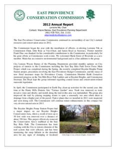 2012 Conservation Commission Annual Report