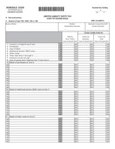 SCHEDULE  COGS 41A720COGS[removed]Commonwealth of Kentucky DEPARTMENT OF REVENUE