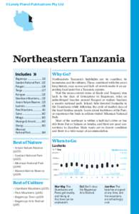 ©Lonely Planet Publications Pty Ltd  Northeastern Tanzania Why Go? Bagamoyo ..................... 118 Saadani National Park ..122