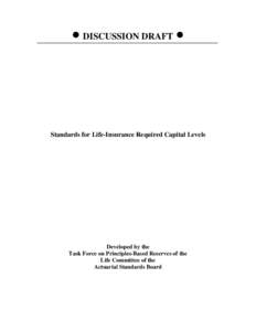 Microsoft Word - Risk Based Capital Discussion Draft_August 2009.doc