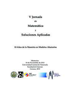 V Jornada de Matem´atica y