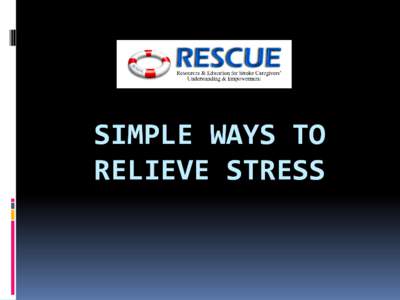 Simple Ways to Relieve Stress