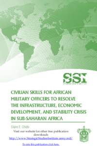 Civilian Skills for African Military Officers to Resolve the Infrastructure, Economic Development, and Stability Crisis in Sub-Saharan Africa