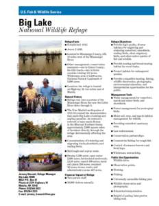 U.S. Fish & Wildlife Service  Big Lake National Wildlife Refuge Refuge Facts