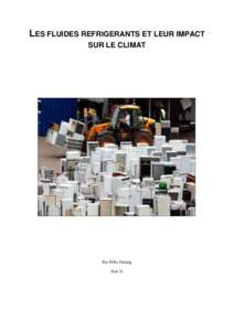 LES FLUIDES REFRIGERANTS ET LEUR IMPACT SUR LE CLIMAT Par Félix Dalang Noé 21