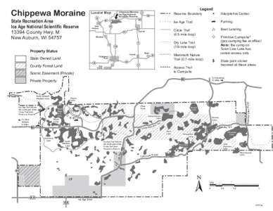 Ice Age Trail / Chippewa Moraine State Recreation Area / Geography of the United States / Wisconsin / Ice Age National Scientific Reserve / Protected areas of the United States