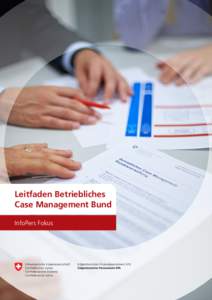 Leitfaden Betriebliches Case Management Bund InfoPers Fokus 1