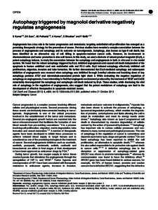 OPEN  Citation: Cell Death and Disease[removed], e889; doi:[removed]cddis[removed] & 2013 Macmillan Publishers Limited All rights reserved[removed]www.nature.com/cddis