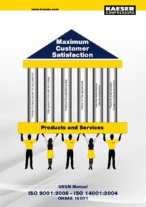 ISO 9001:ISO 14001:2004  OHSASPlace the least possible burden on the environment