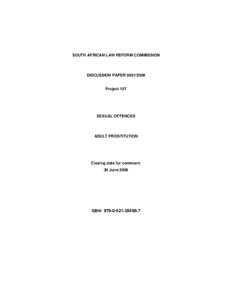 Entertainment / Crimes against humanity / Gender-based violence / Human behavior / Criminology / Laws regarding prostitution / Prostitution in South Africa / Forced prostitution / Sexual slavery / Sex industry / Prostitution / Human sexuality