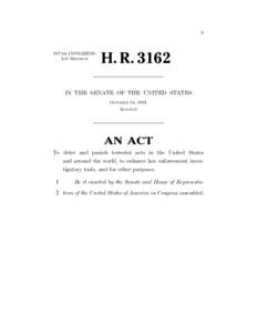 II  107TH CONGRESS 1ST SESSION  H. R. 3162